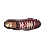 Harris Shoes 1913 Wave Quilted Calfskin Sneakers Red