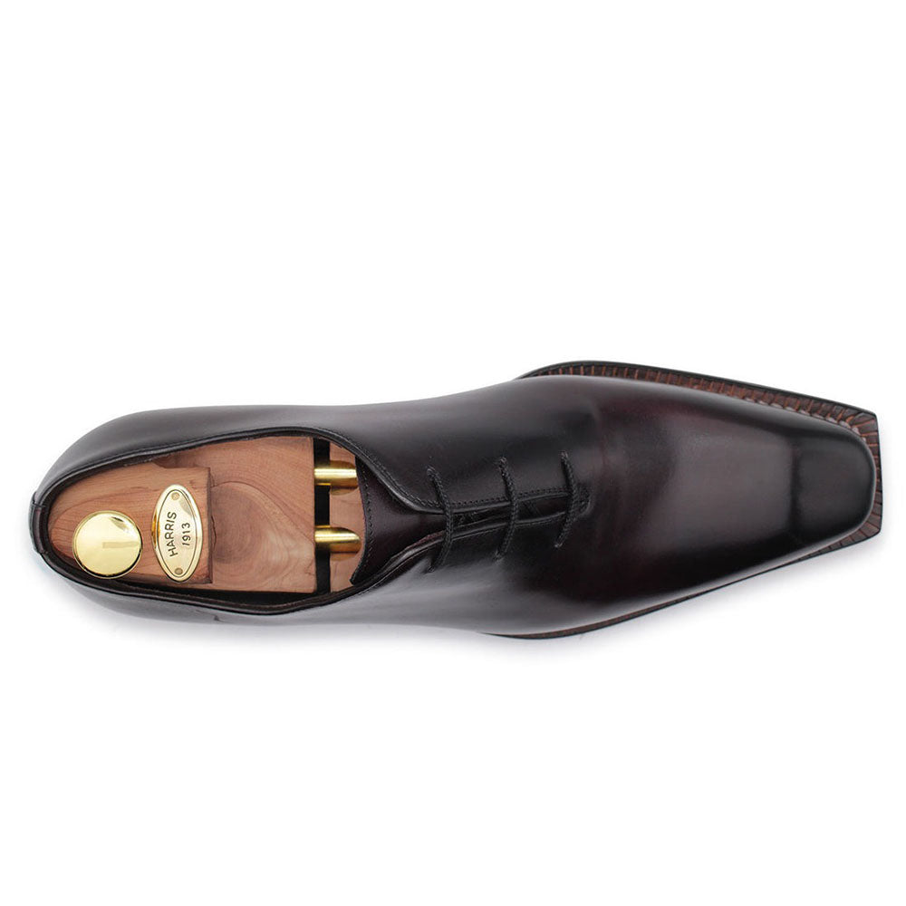 Harris Shoes 1913 Wholecut Stringed Leather Oxfords Brown