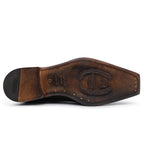 Harris Shoes 1913 Wholecut Stringed Leather Oxfords Brown