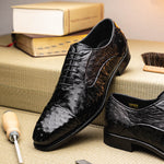 Harris Shoes 1913 Ostrich Stringed Shoes Nero