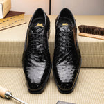Harris Shoes 1913 Ostrich Stringed Shoes Nero