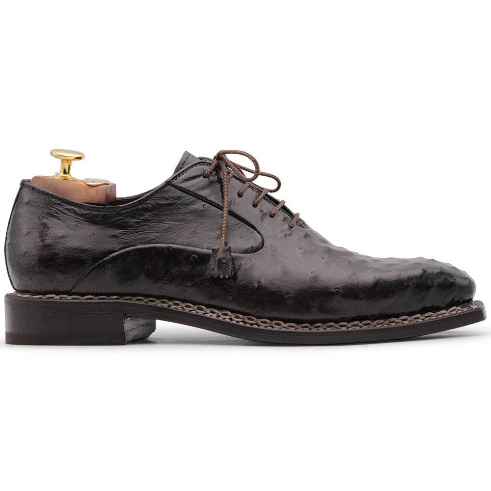 Harris Firenze 1913 Ostrich Leather Norwegian Construction Oxford Brown