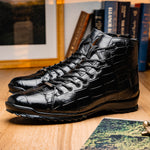 Marco Di Milano Hermond Alligator Boots Black