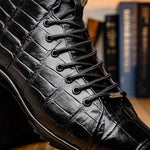 Marco Di Milano Hermond Alligator Boots Black