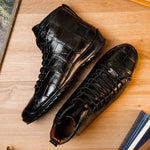 Marco Di Milano Hermond Alligator Boots Black