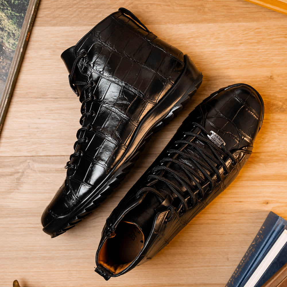 Marco Di Milano Hermond Alligator Boots Black