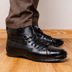 Marco Di Milano Hermond Alligator Boots Black