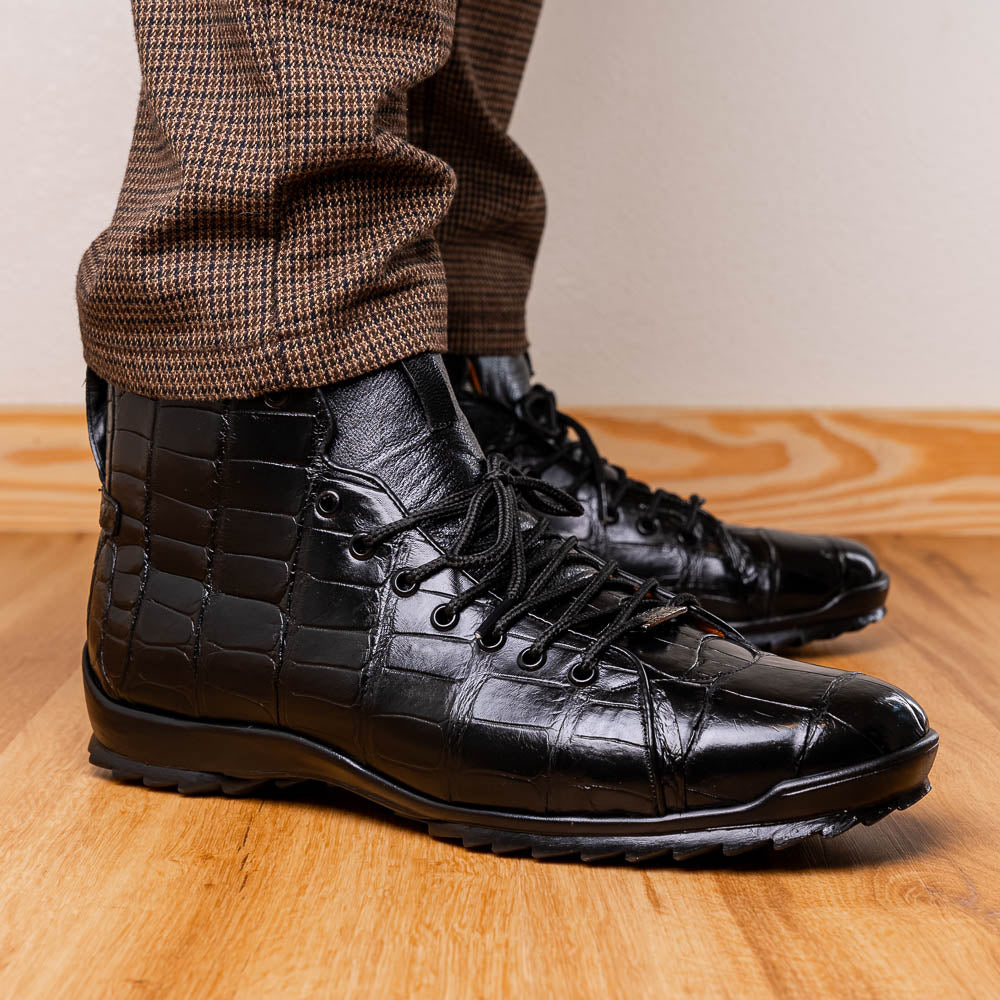 Marco Di Milano Hermond Alligator Boots Black