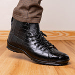 Marco Di Milano Hermond Alligator Boots Black