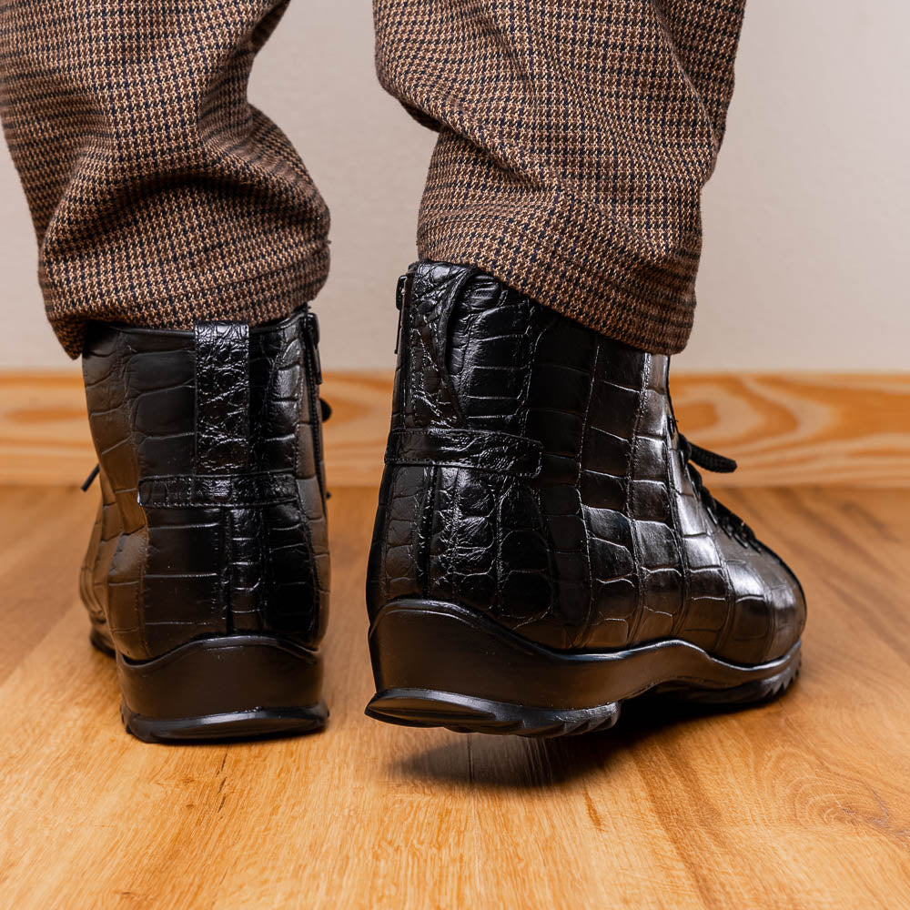 Marco Di Milano Hermond Alligator Boots Black