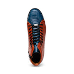 Marco Di Milano Hermond Alligator Boots Blue Jean / Honey