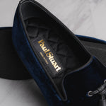 Paul Stuart Hope Velvet Slip-On Blue