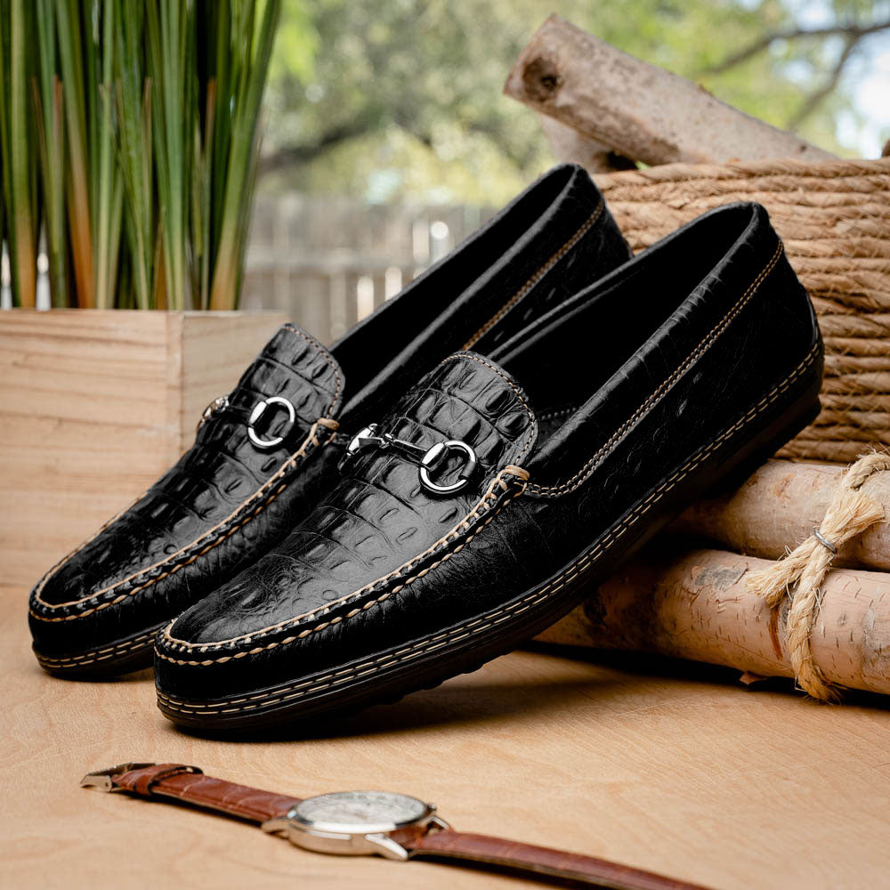 TB Phelps Croco Driver Black