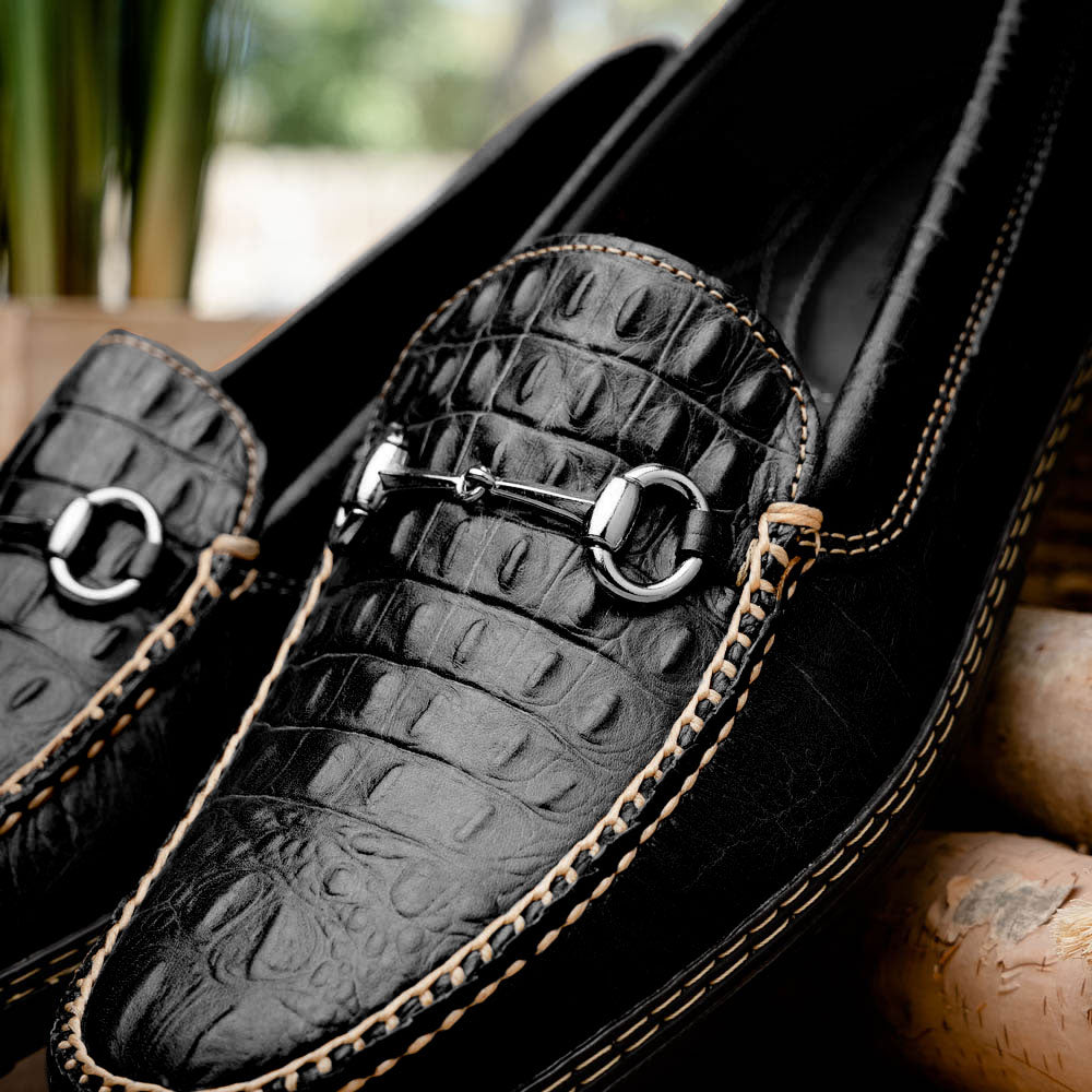TB Phelps Croco Driver Black