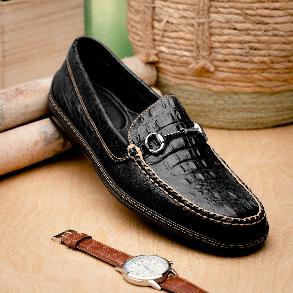 TB Phelps Croco Driver Black
