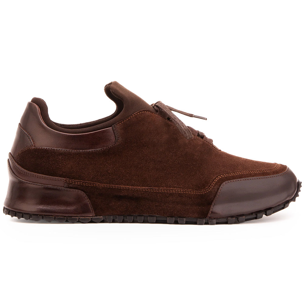 Vinci Leather The Hudson Suede Sneaker Brown