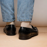 Marco Di Milano Hugo Lizard & Calfskin Bit Loafers Black