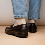 Marco Di Milano Hugo Lizard & Calfskin Bit Loafers Brown