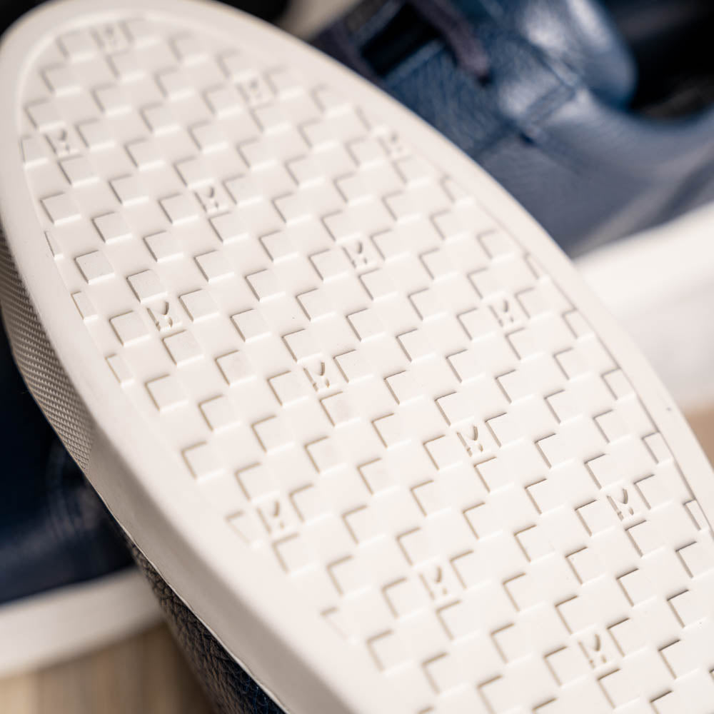 Moreschi Ibiza Deerskin Shoes Blue | MensDesignerShoe.com