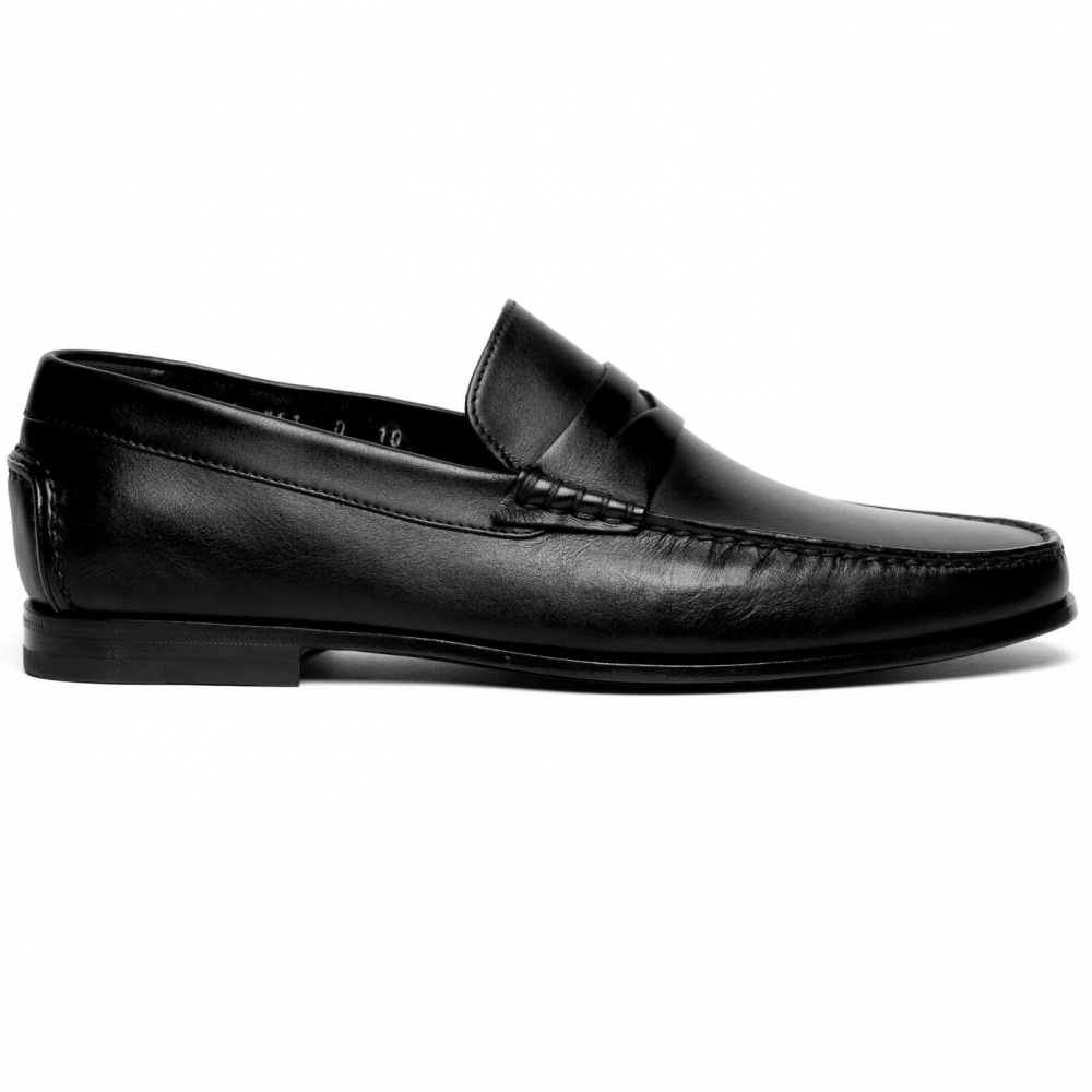 Santoni Ikangia U1 Penny Loafers Black