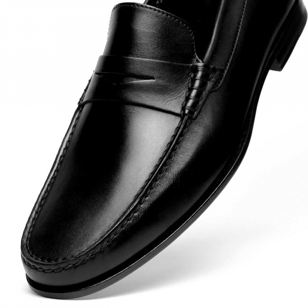 Santoni Ikangia U1 Penny Loafers Black