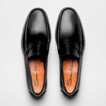 Santoni Ikangia U1 Penny Loafers Black