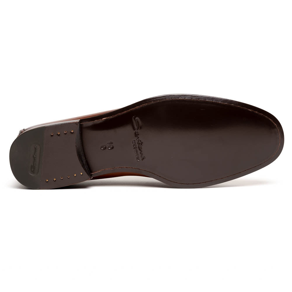 Santoni Penny Loafer Shoes Brown