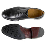 Il Gergo Ambassador Cap-toe Shoes Polished Black