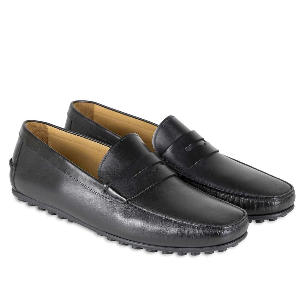 Il Gergo Ayrton Driver Moccasin Polished Black