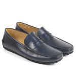 Il Gergo Ayrton Driver Moccasin Polished Blue