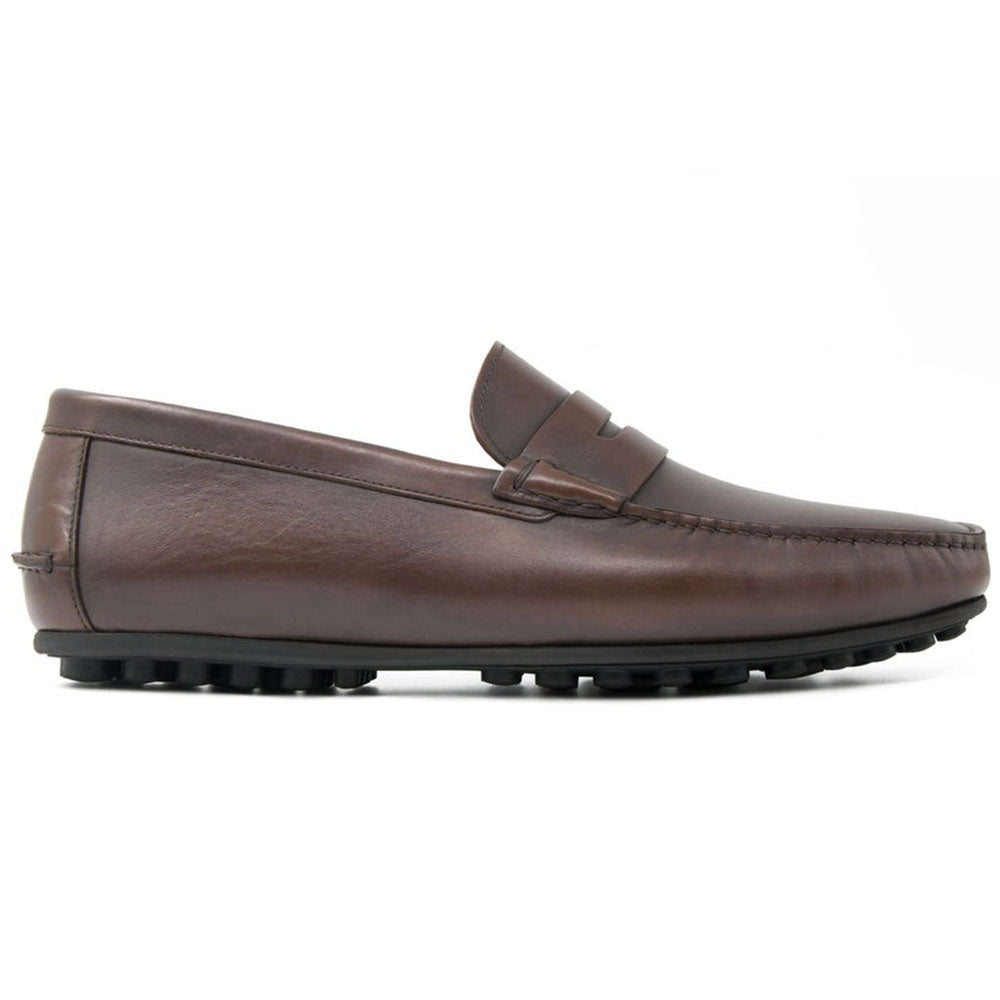 Il Gergo Ayrton Driver Moccasin Polished Dark Brown