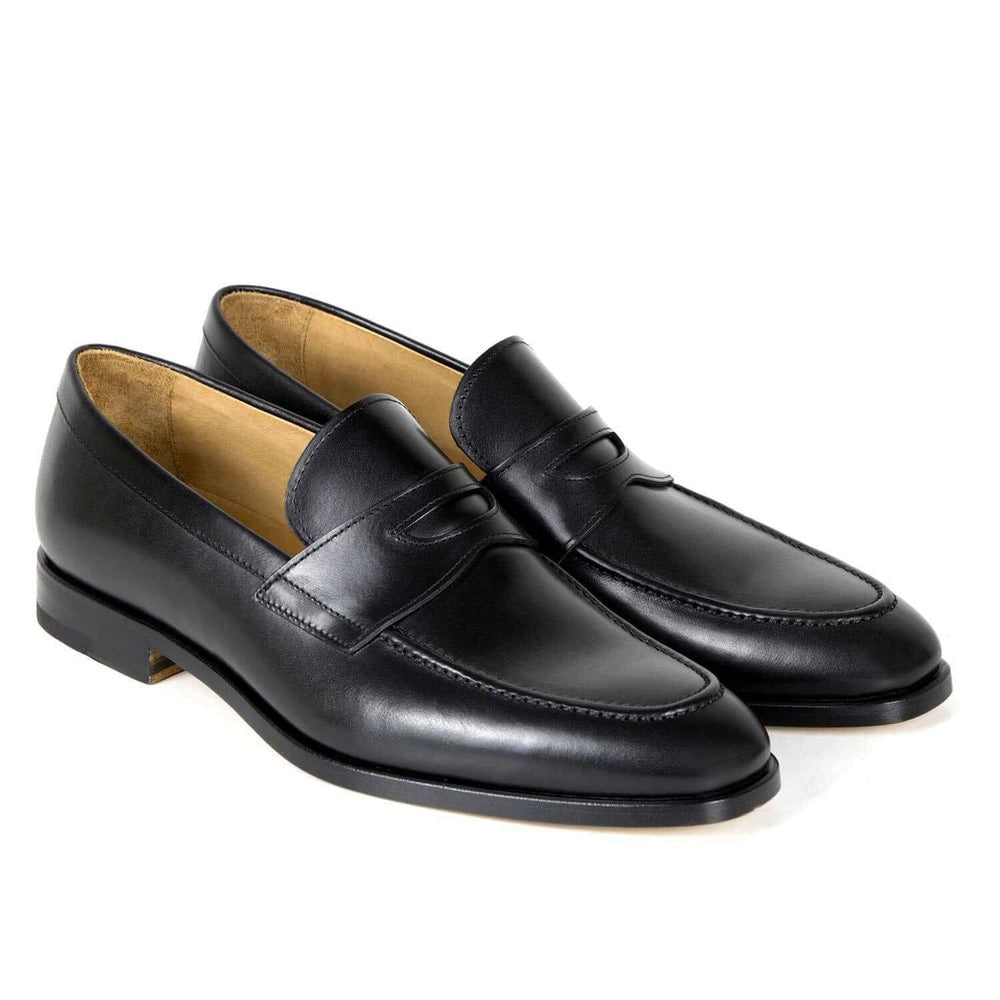 Il Gergo Broker Penny Loafers Polished Black