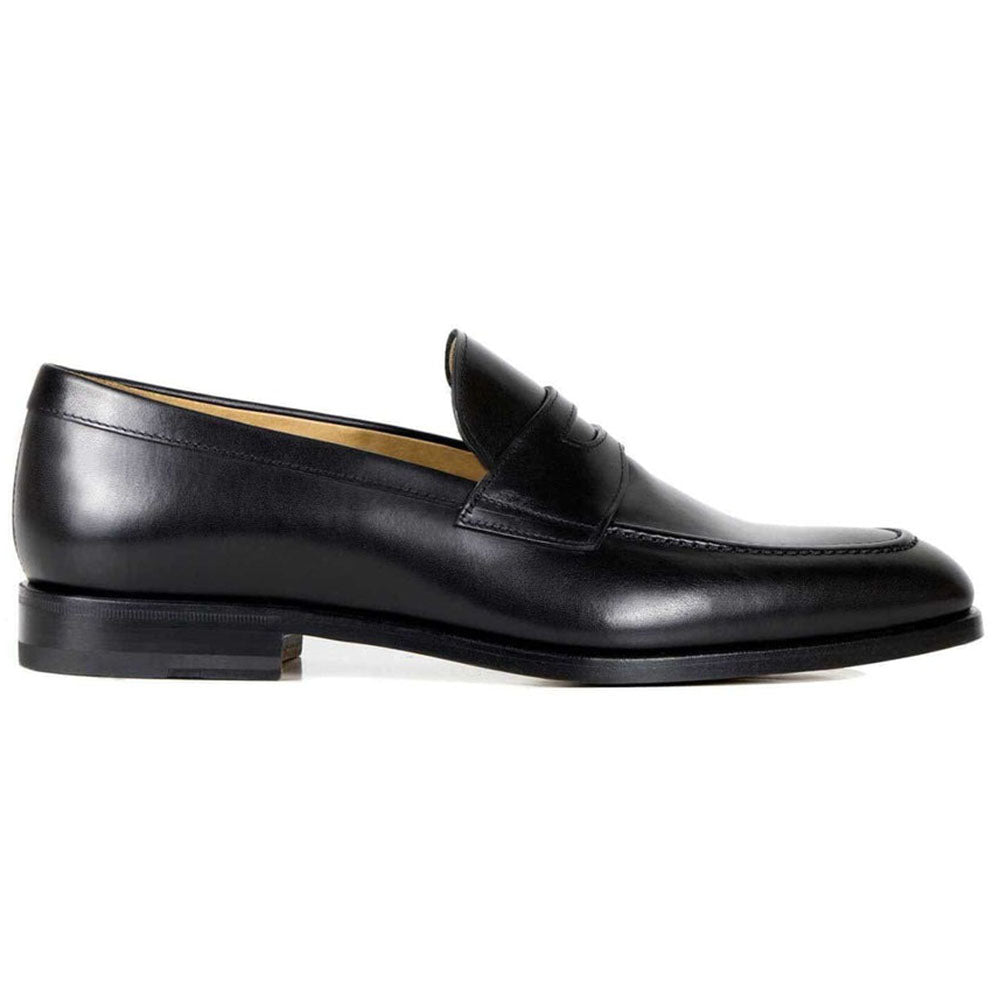 Il Gergo Broker Penny Loafers Polished Black