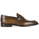 Il Gergo Broker Penny Loafers Polished Dark Brown