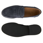 Il Gergo Chief Moccasin Suede Blue