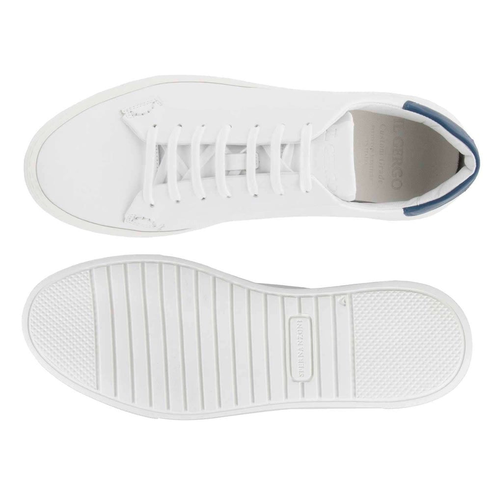 Il Gergo Condor Sneakers Polished White Jeans