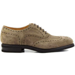 Il Gergo Consultant Wingtip Shoes Suede Tabacco