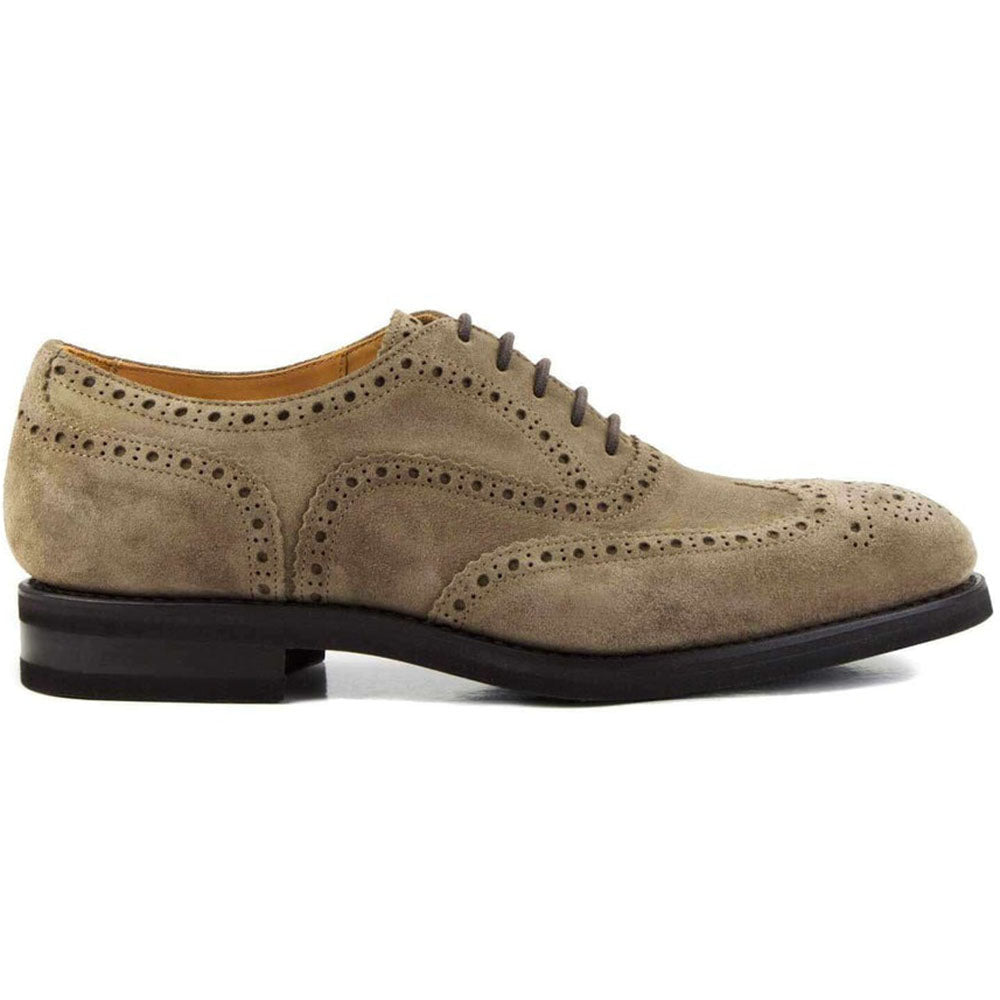 Il Gergo Consultant Wingtip Shoes Suede Tabacco