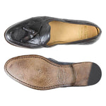 Il Gergo Deputy Tassel Loafers Washed Dark Brown