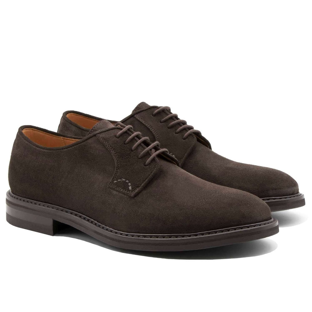 Il Gergo Director Rubber Lace-up Shoes Suede Coffee