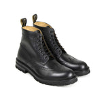 Il Gergo Essex Wingtip Boots Brushed Black