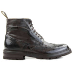 Il Gergo Essex Wingtip Boots Washed Dark Brown