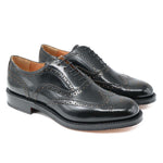 Il Gergo George Wingtip Oxfords Shiny Black