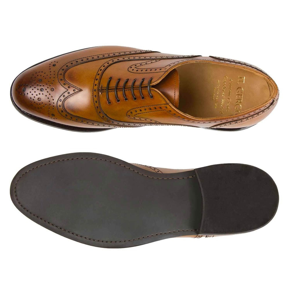 Il Gergo Guitar Wingtip Polished Aged Camel