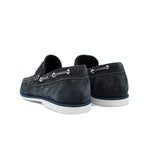 Il Gergo Herman Boat Shoes Reversed Blue