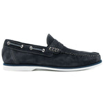 Il Gergo Herman Boat Shoes Reversed Blue