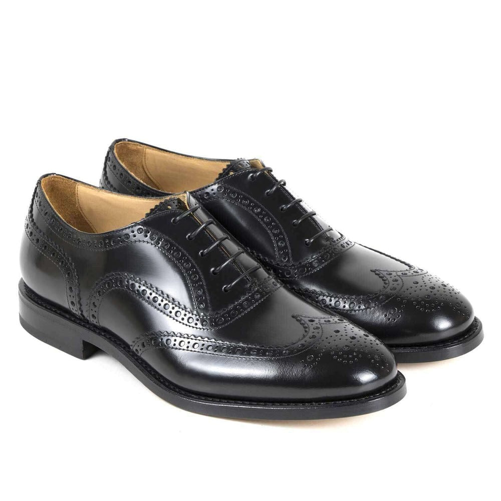 Il Gergo Imperial Wingtip Shoes Book Black