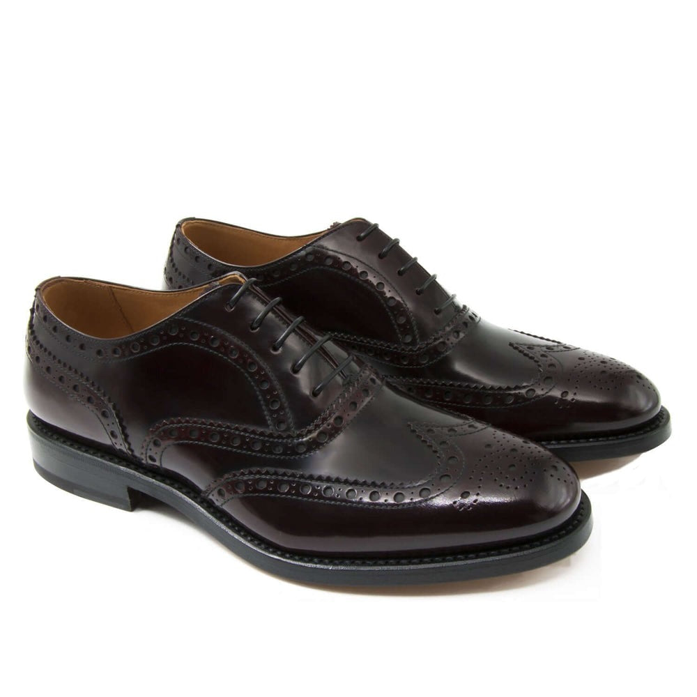 Il Gergo Imperial Wingtip Shoes Book Wine