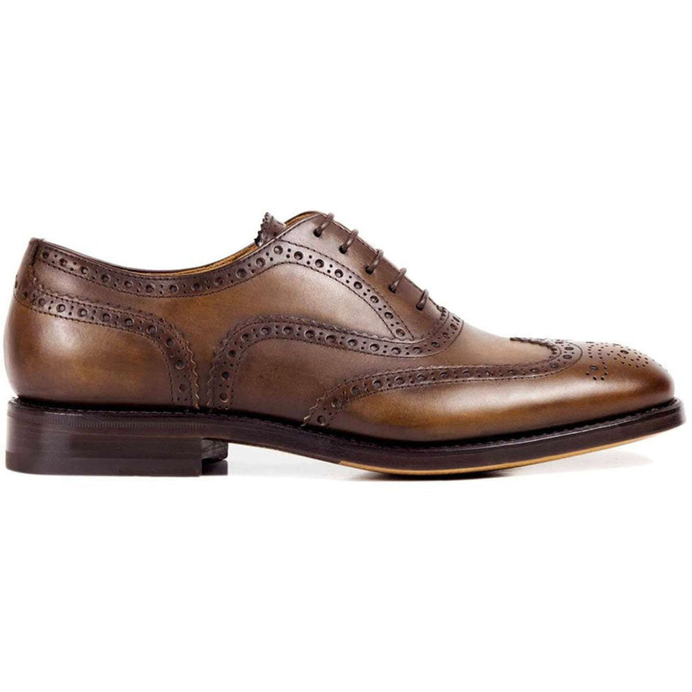 Il Gergo Imperial Wingtip Shoes Deco Dark Brown