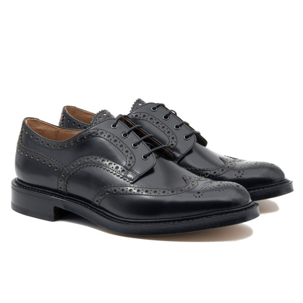 Il Gergo Keeper Wingtip Brogues Appaloosa Black